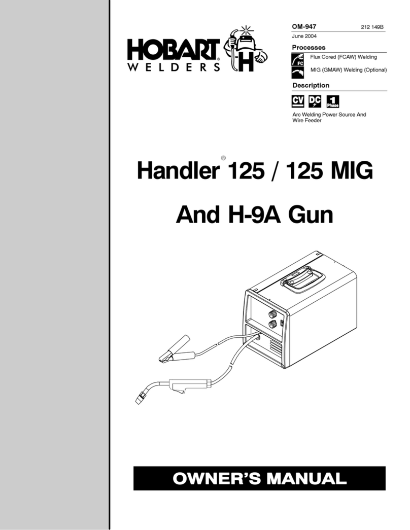 Hobart Welders Handler 125 Manuale utente
