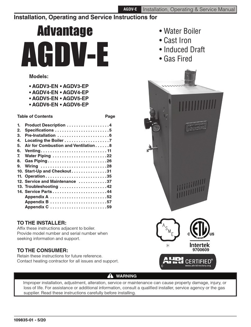 Advantage AGDV-E Series Manuale di servizio