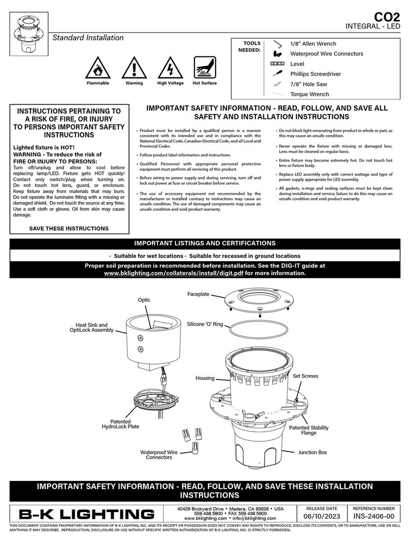 B-K lighting CO2 Manuale utente