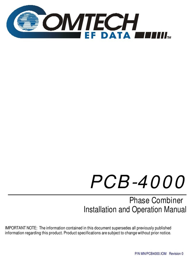 Comtech EF Data PCB-4000 Manuale utente