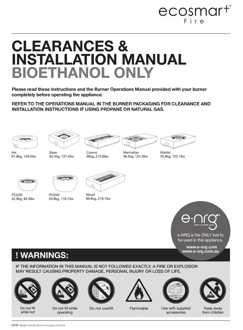 EcoSmart Fire Base Manuale utente