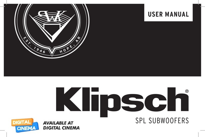 Klipsch SPL-150 Manuale utente