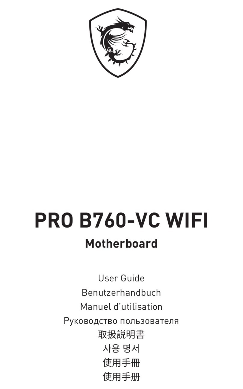 MSI PRO B760-VC WIFI Manuale utente