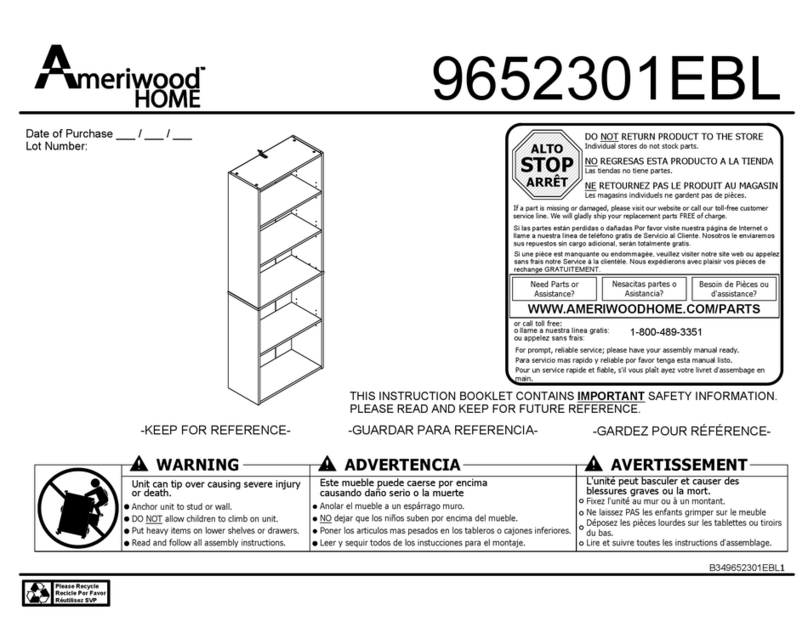 Ameriwood HOME 9652301EBL Manuale utente