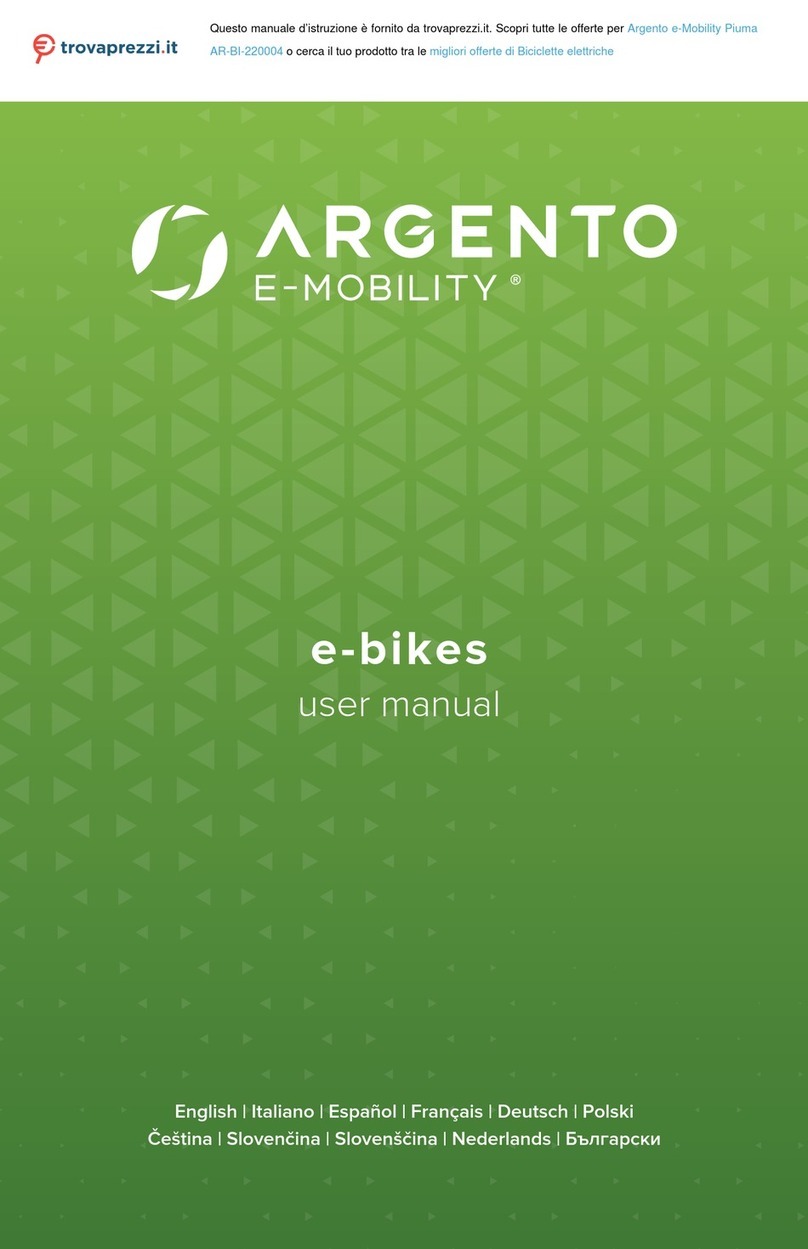 ARGENTO e-Mobility Piuma Manuale utente