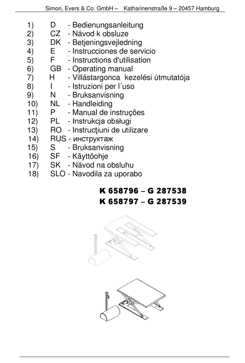 Simon, Evers & Co HTF-E Manuale utente