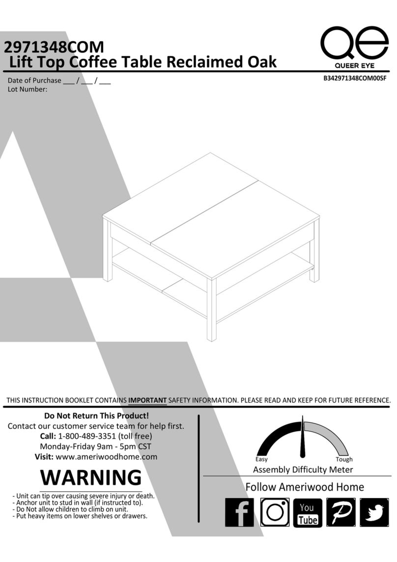 Ameriwood HOME Queer Eye 2971348COM Manuale utente Ameriwood HOME Queer Eye 2971348COM Manuale utente