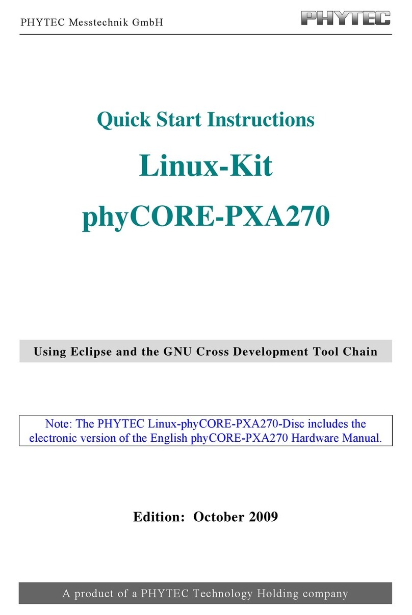 Phytec phyCORE-PXA270 Manuale di programmazione