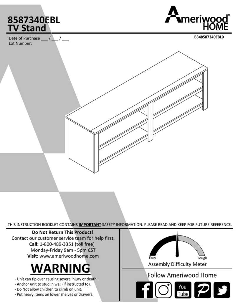 Ameriwood HOME Cornell 8587340EBL Manuale utente