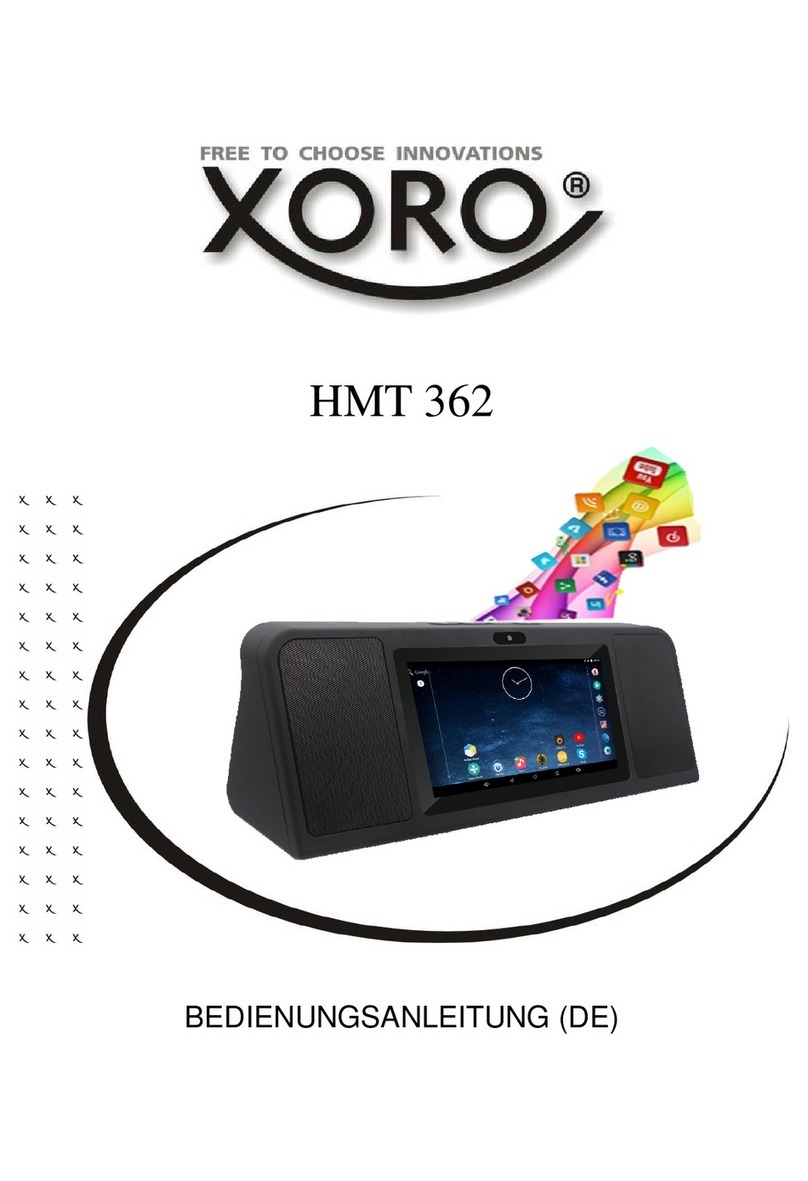 Xoro HMT 362 Manuale utente