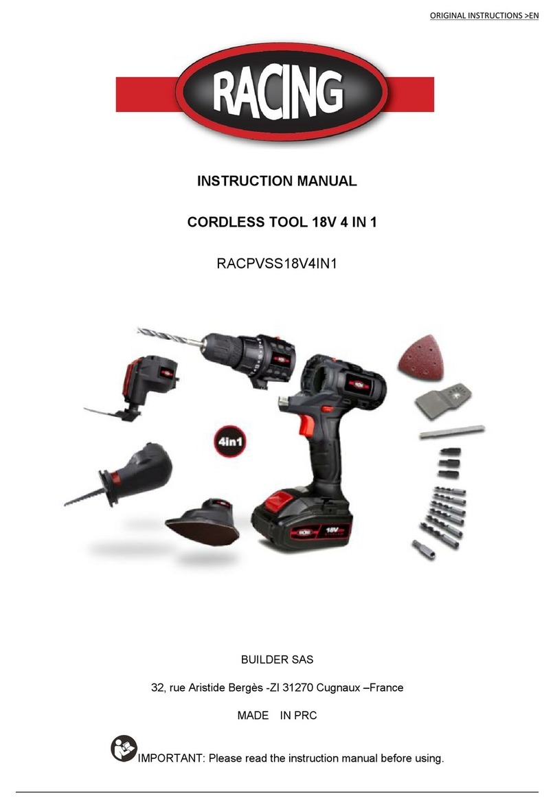 Racing RACPVSS18V4IN1 Manuale utente