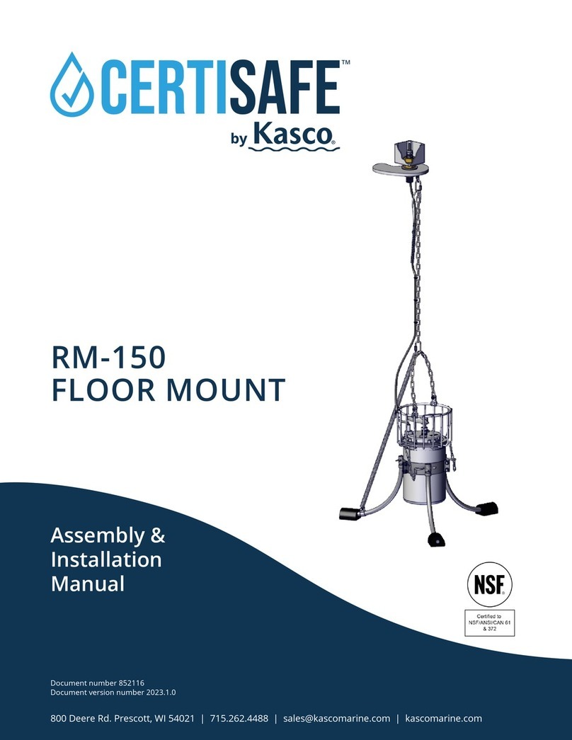Kasco CERTISAFE RM-150 Manuale utente Kasco CERTISAFE RM-150 Manuale utente
