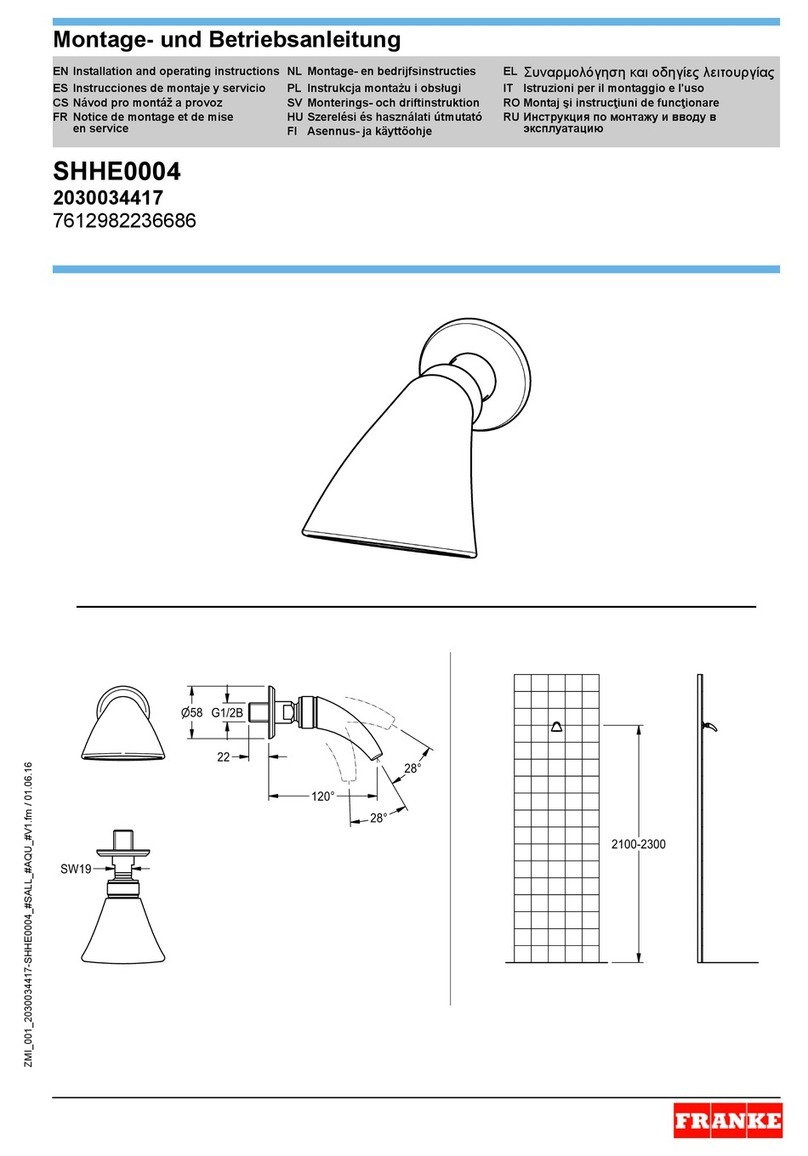 Franke SHHE0004 Manuale utente