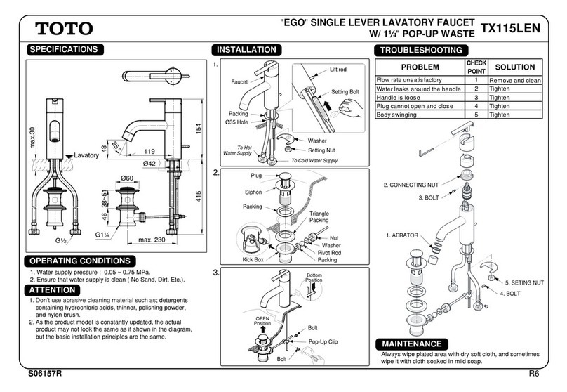 Toto EGO TX115LEN Manuale utente