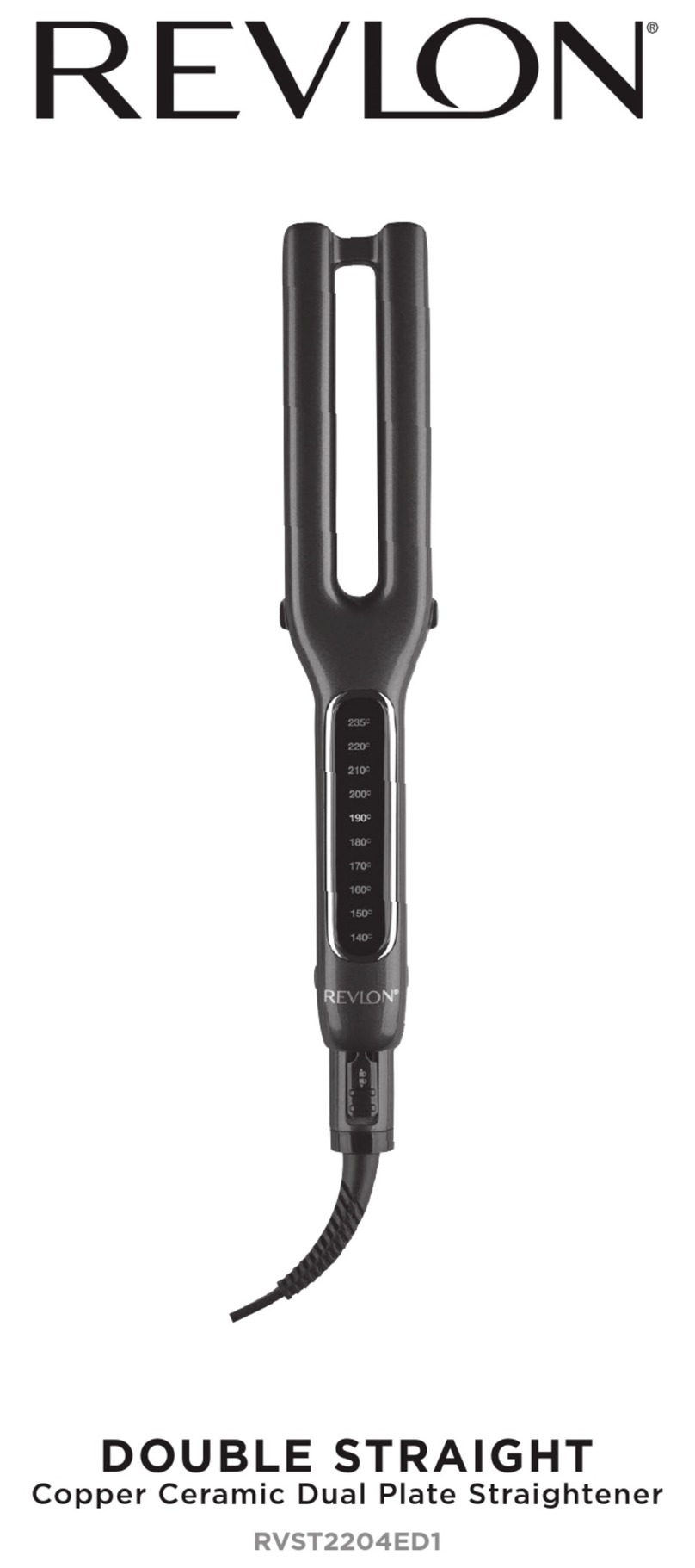 REVLON DOUBLE STRAIGHT Manuale utente