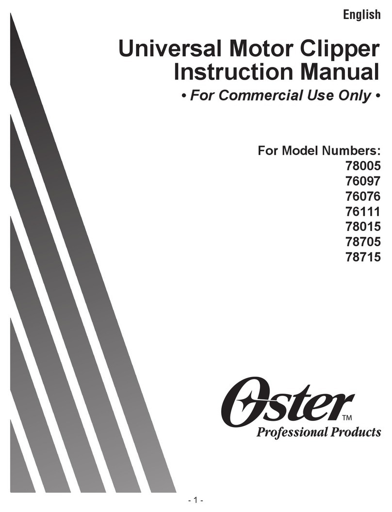 Oster 78005 Manuale utente