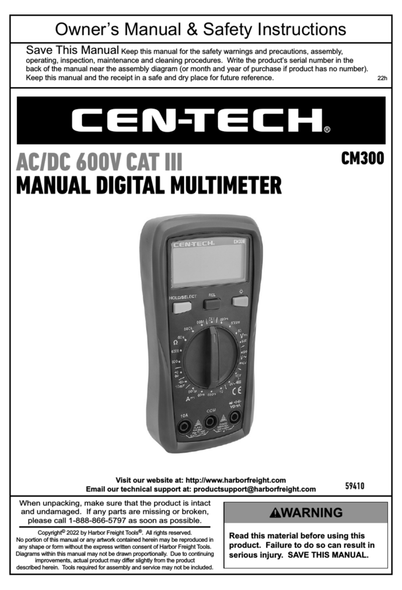 Centech CM300 Manuale utente