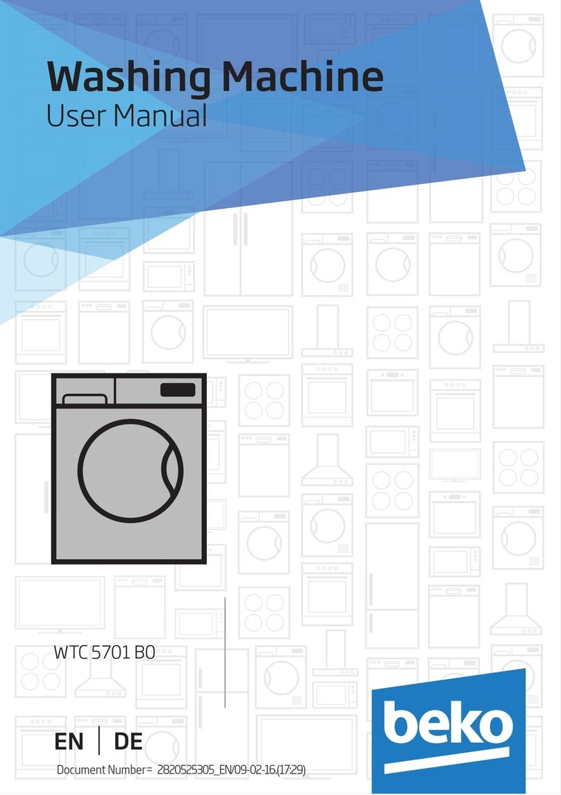 Beko WTC 5701 B0 Manuale utente