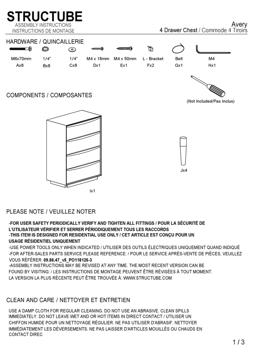 STRUCTUBE Avery Manuale utente STRUCTUBE Avery Manuale utente