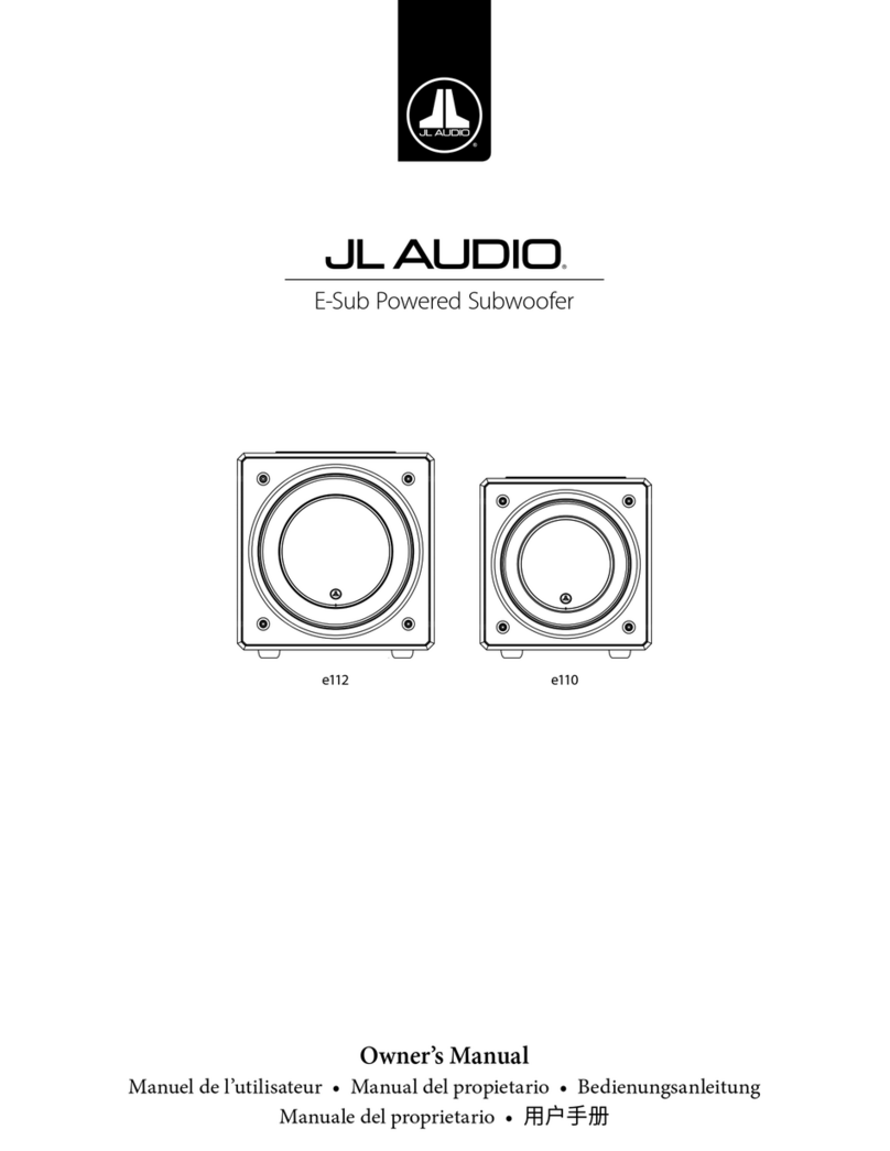 JL Audio e112 Manuale utente