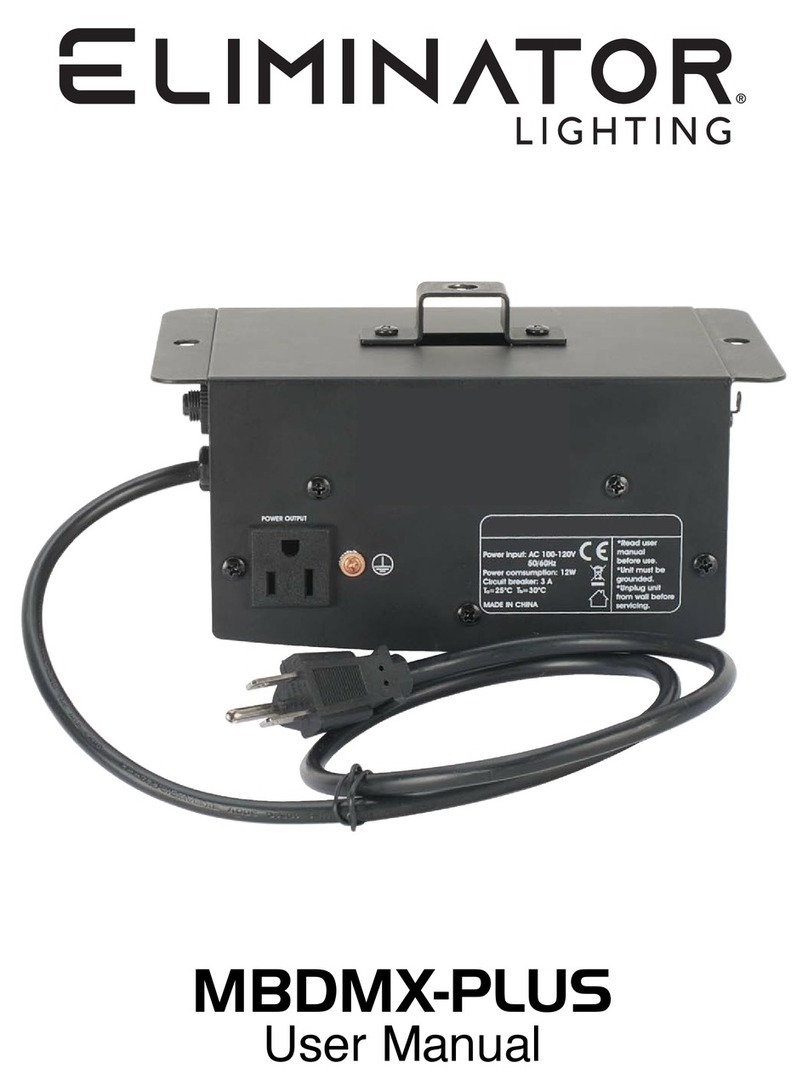Eliminator Lighting MBDMX-PLUS Manuale utente