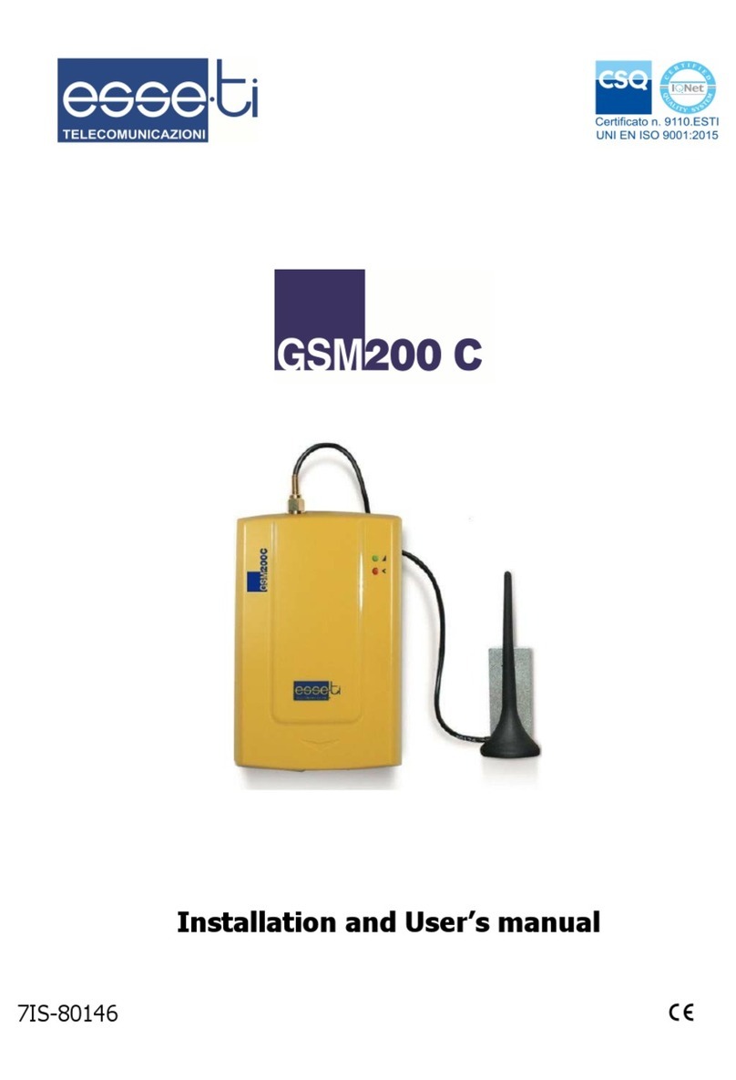 Esse-ti GSM200 C Manuale utente