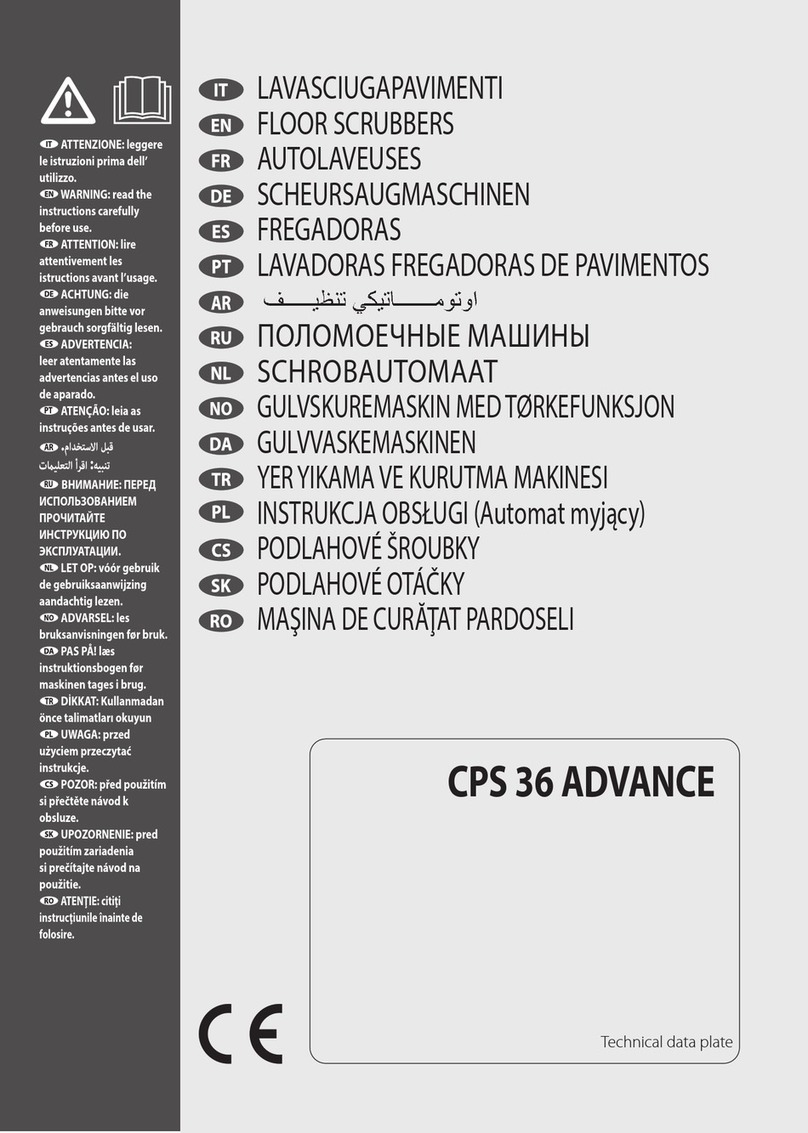 Comet Spa CPS 36 ADVANCE Manuale utente