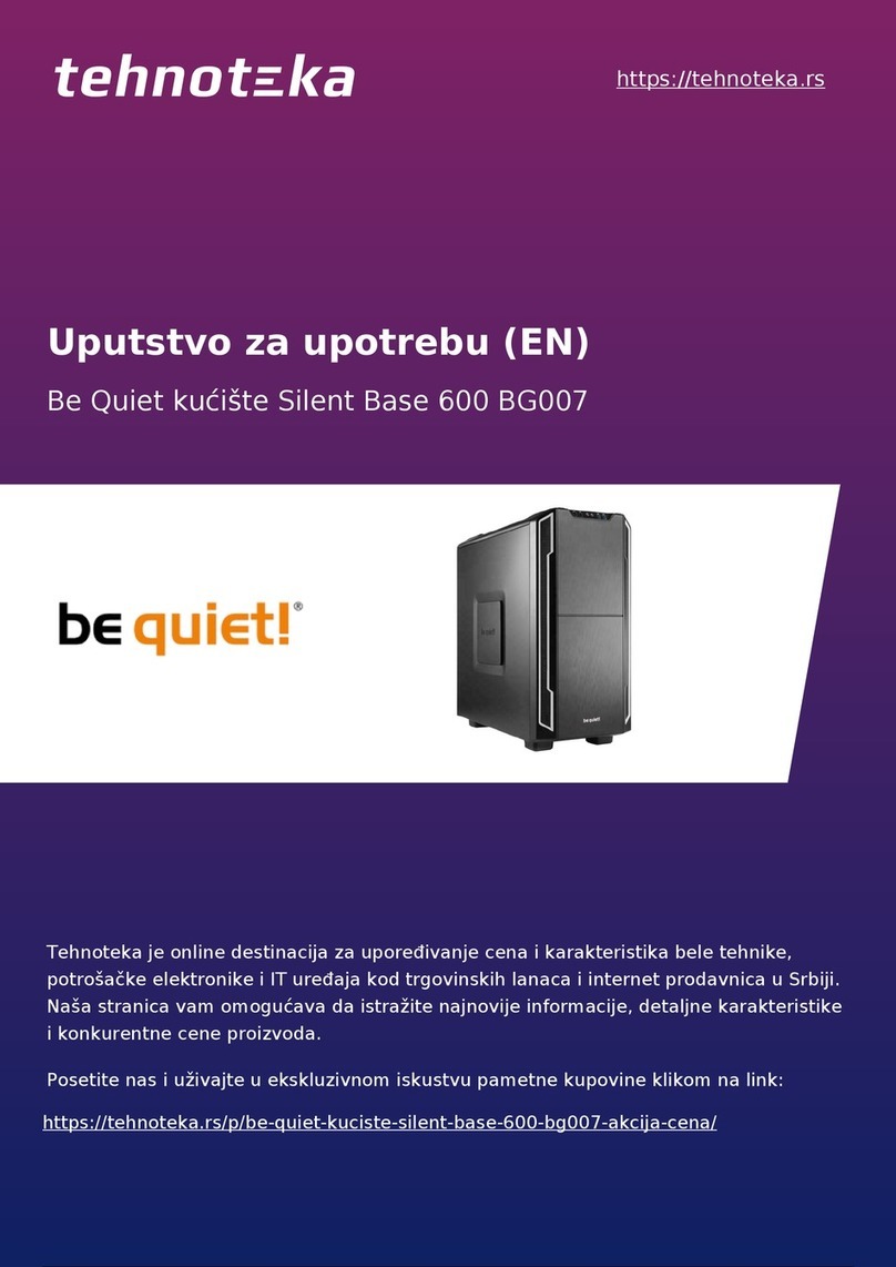 BE QUIET! BG007 Manuale utente BE QUIET! BG007 Manuale utente