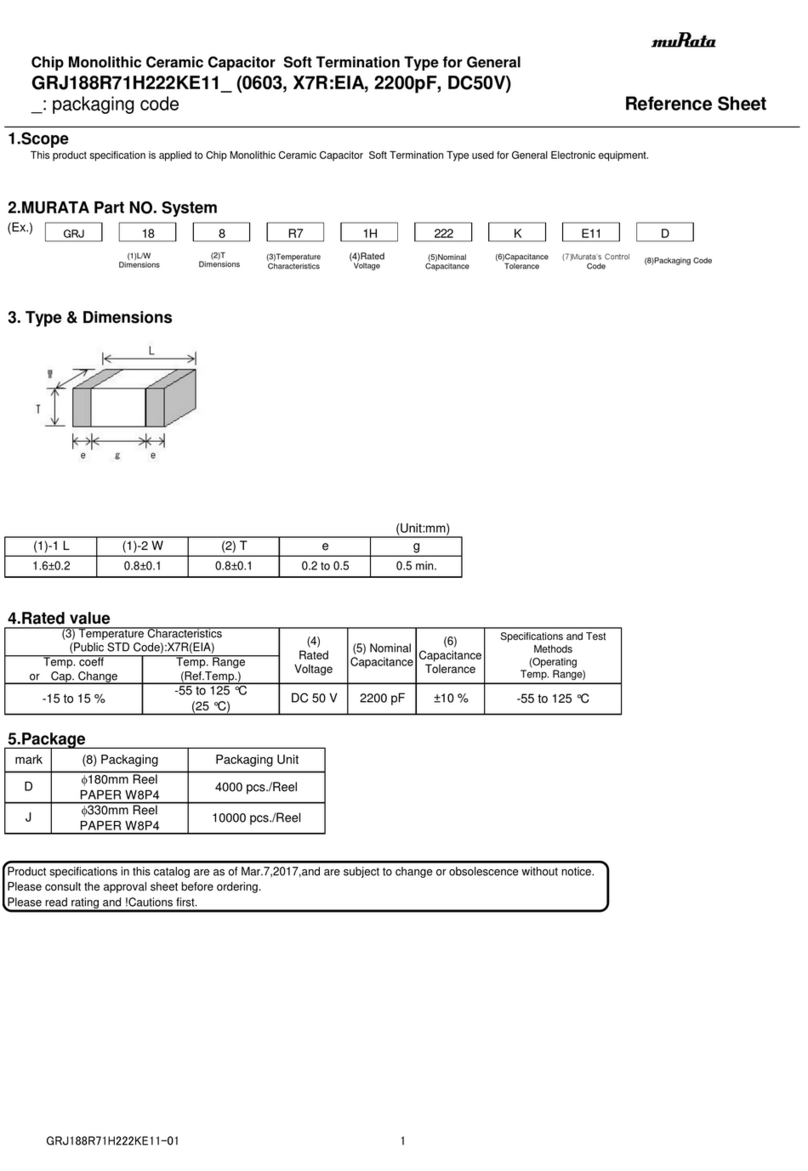 Murata GRJ188R71H222KE11 Series Manuale utente