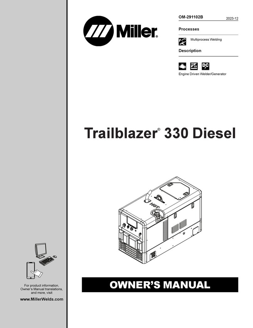 Miller Trailblazer 330 Diesel Manuale utente Miller Trailblazer 330 Diesel Manuale utente
