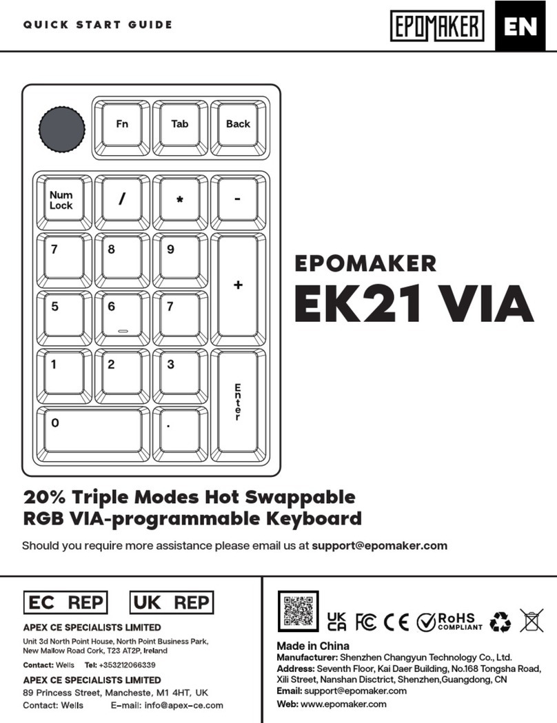 Epomaker EK21 VIA Manuale utente