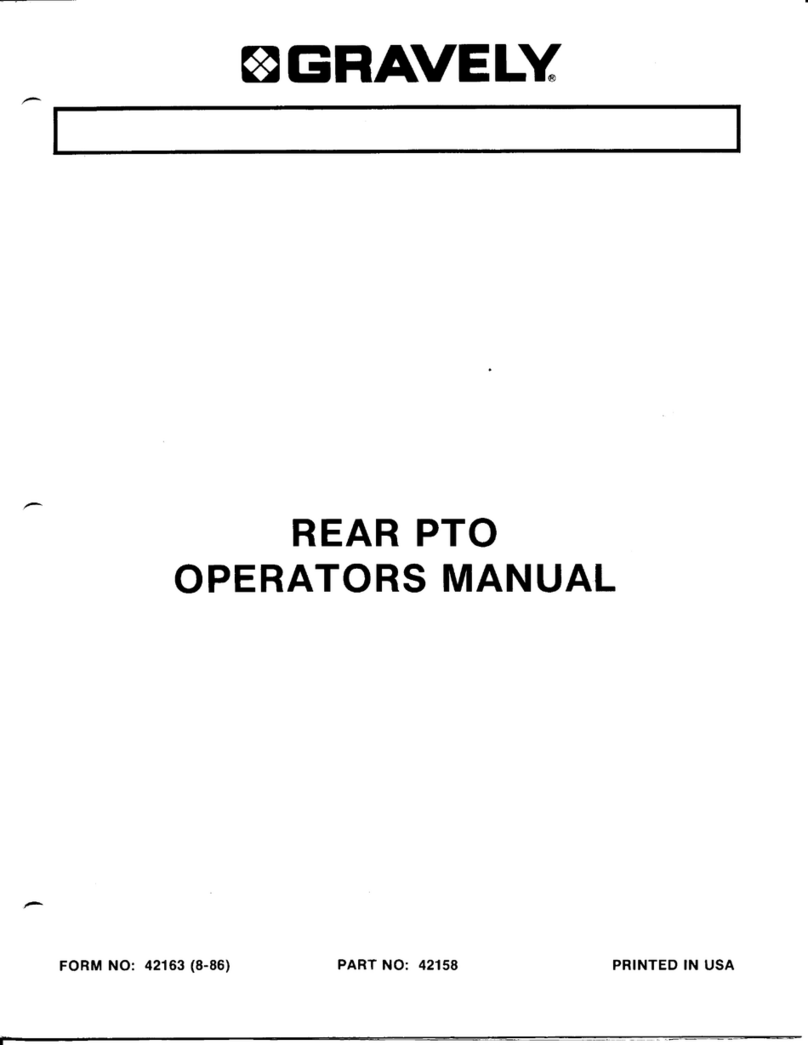 Gravely REAR PTO Manuale utente