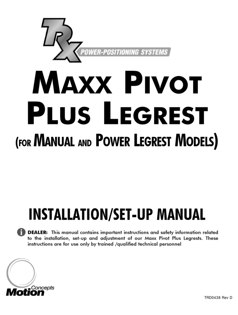 Motion Concepts TRX MAXX PIVOT PLUS LEGREST Manuale utente