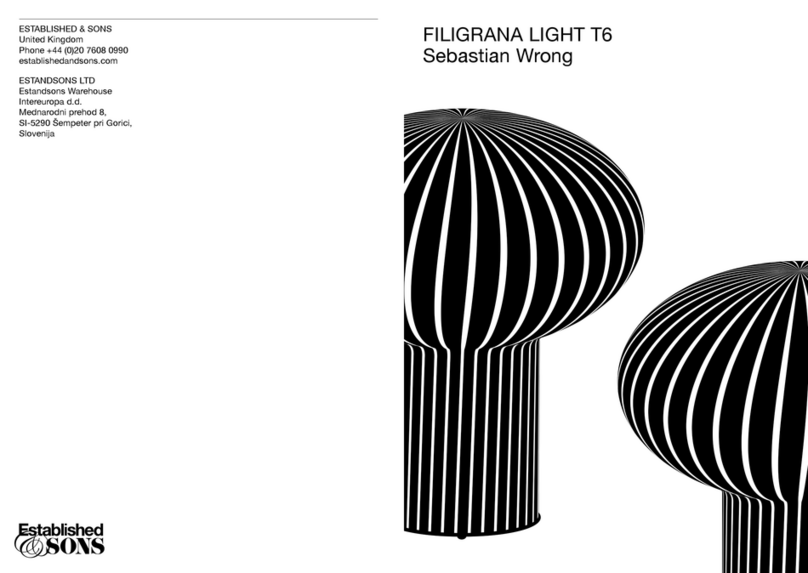 Established & Sons FILIGRANA LIGHT T6 Manuale utente