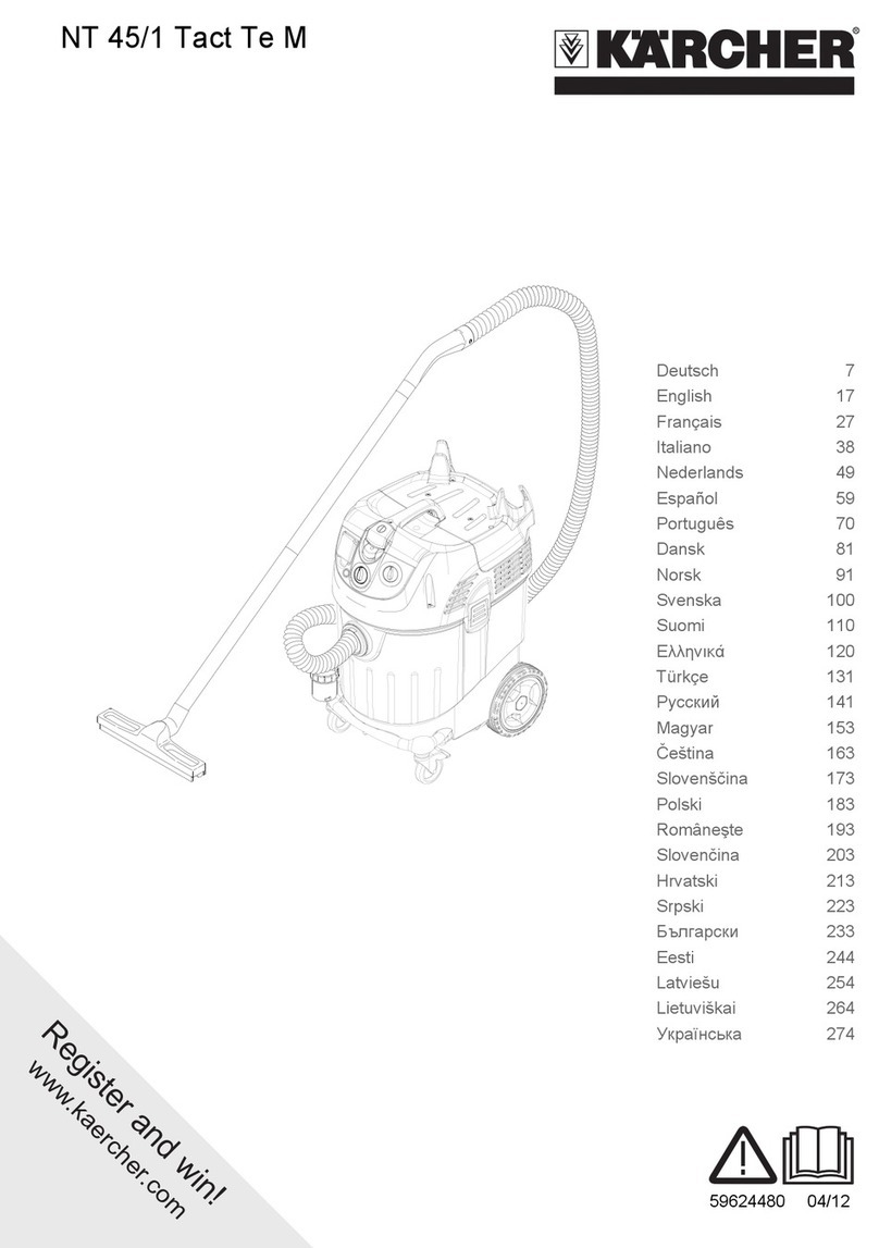 Kärcher NT 45/1 Tact Te H Manuale utente