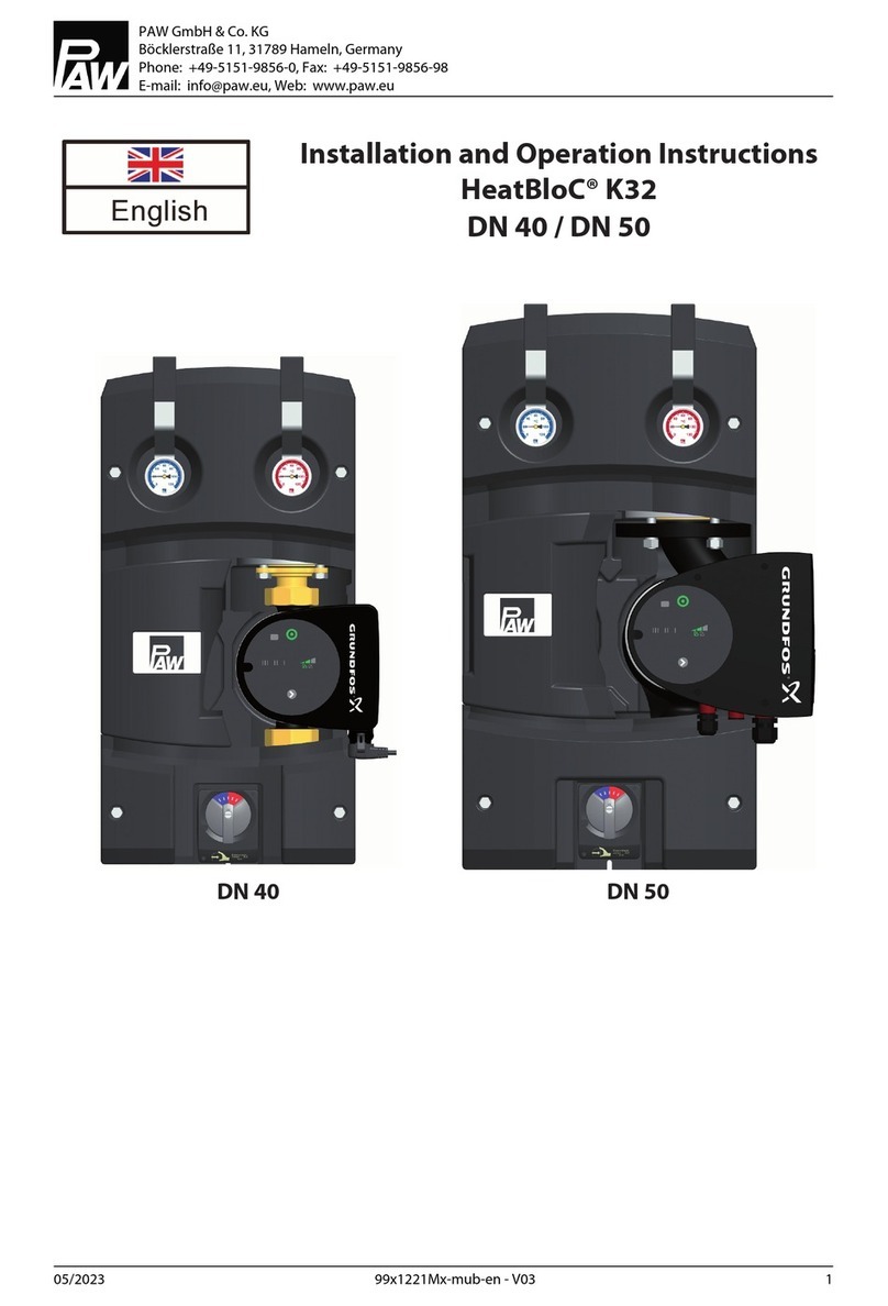 PAW HeatBloC K32 Manuale del proprietario
