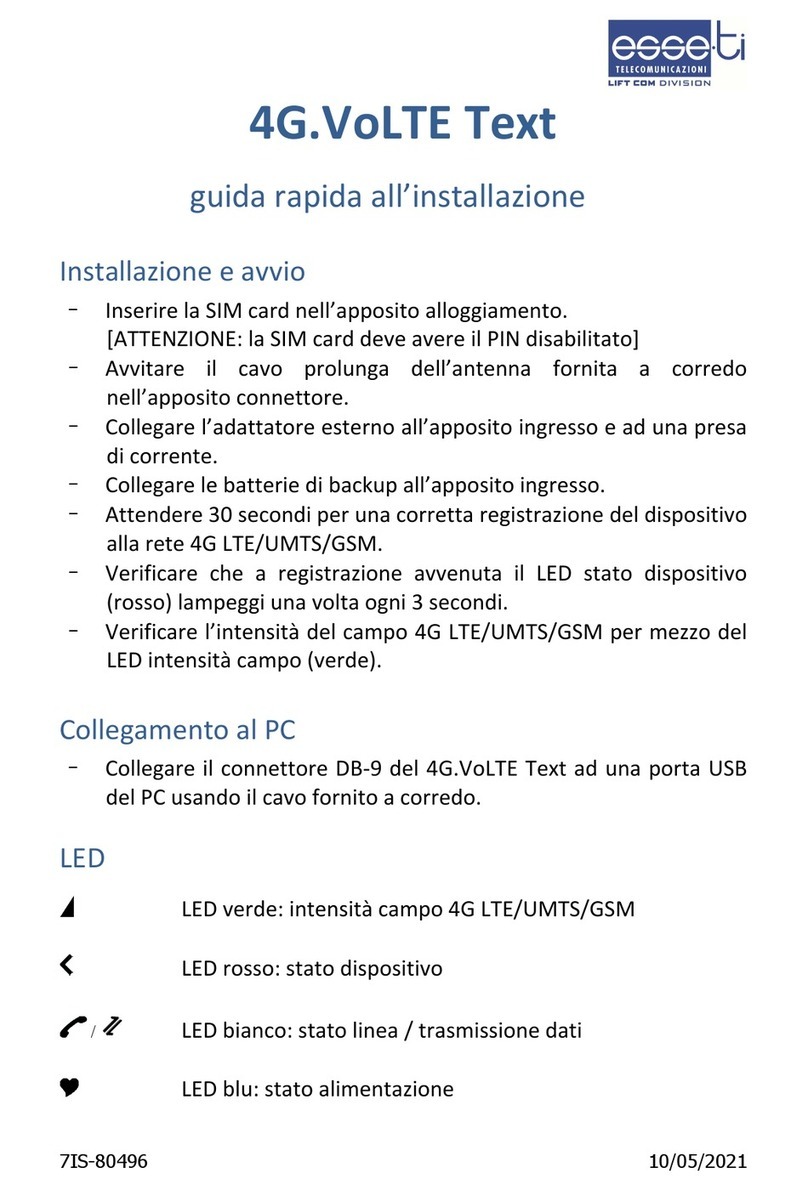 Esse-ti 4G.VoLTE Manuale utente