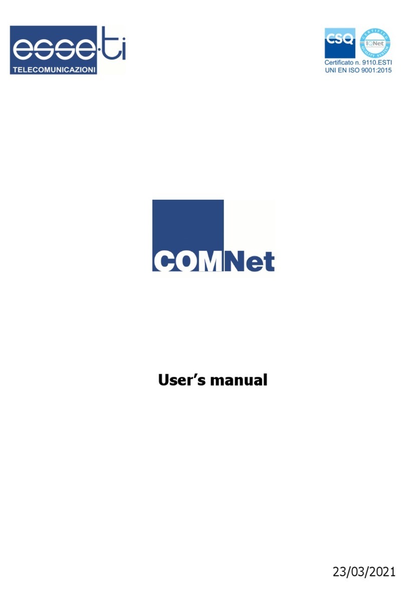 Esse-ti COMNet Manuale utente