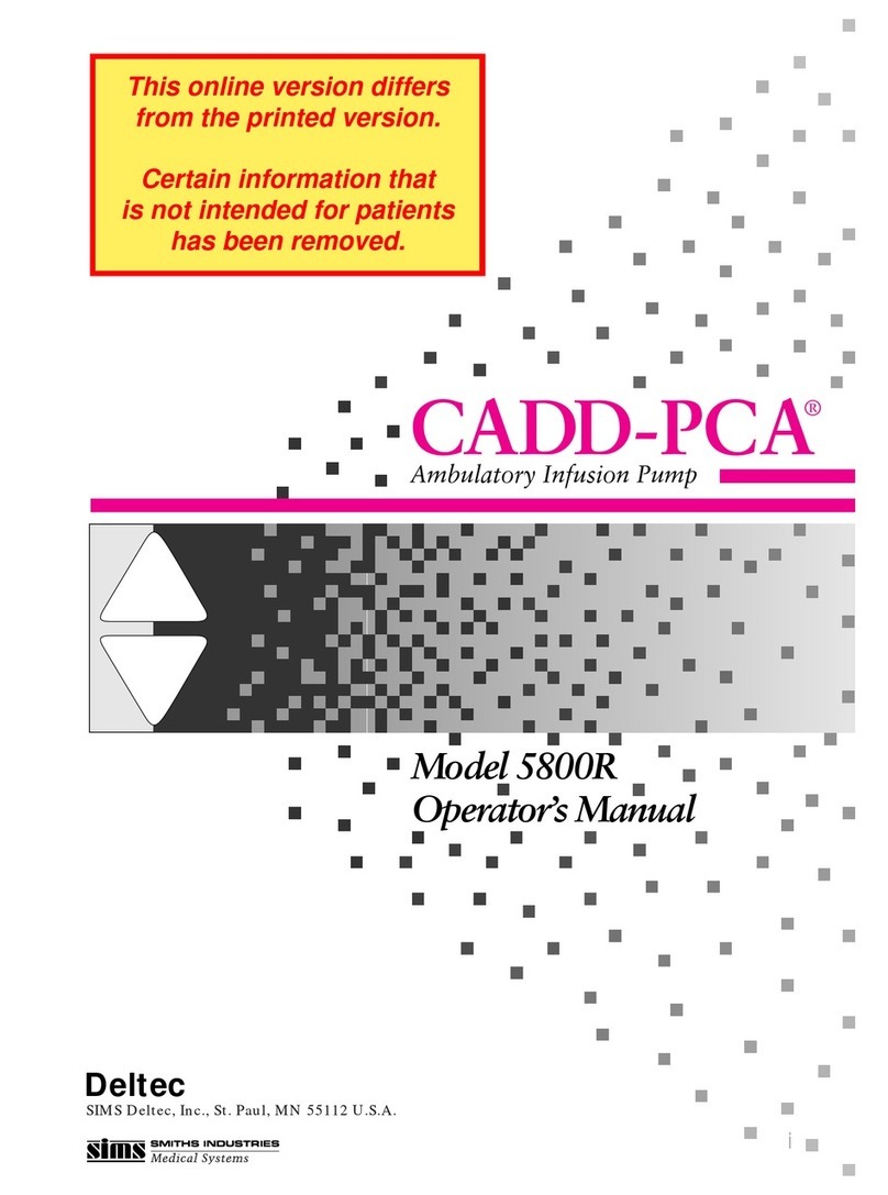 SIMS Deltec CADD-PCA 5800R Manuale utente