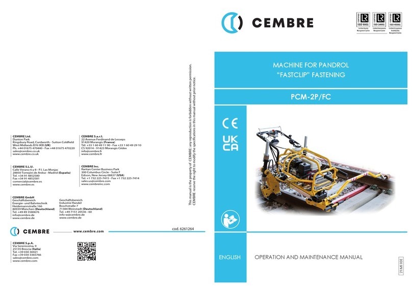 Cembre PCM-2P/FC Manuale utente
