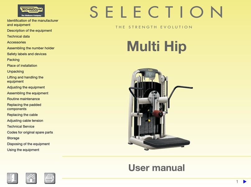 Technogym Selection Multi Hip Manuale utente