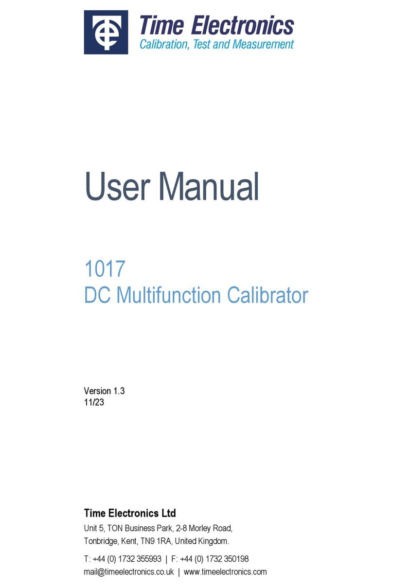 Time Electronics 1017 Manuale utente