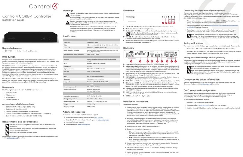 Contro l4 CORE-1 Manuale utente