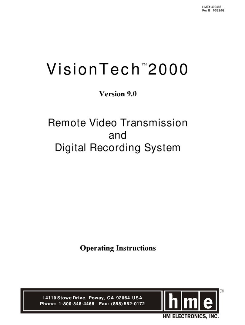 HME VisionTech 2000 Manuale utente