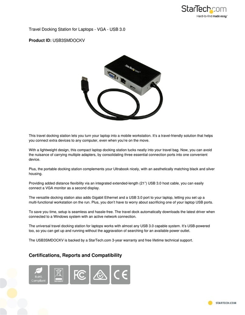 StarTech.com USB3SMDOCKV Manuale utente