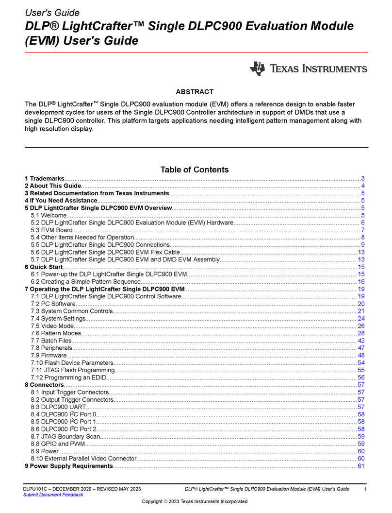 Texas Instruments DLPC900EVM Manuale utente