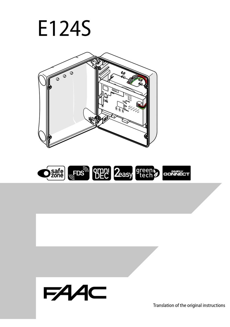 FAAC E124S Manuale utente