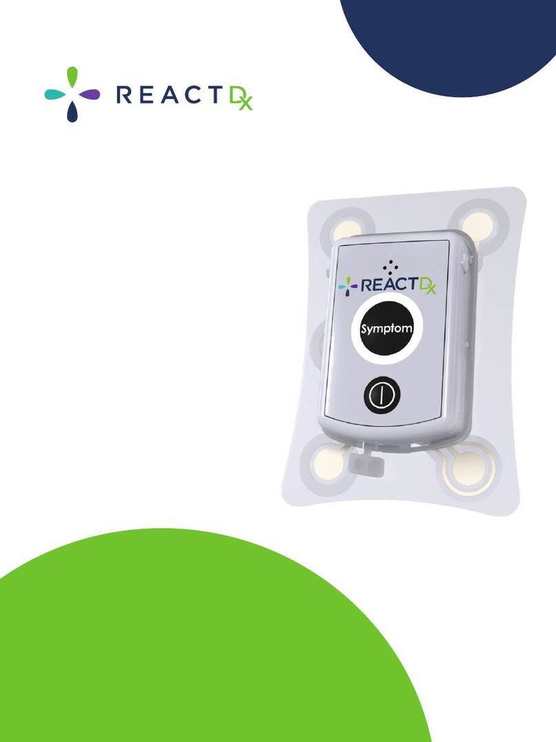 Medicomp reactDX TelePatch Manuale utente