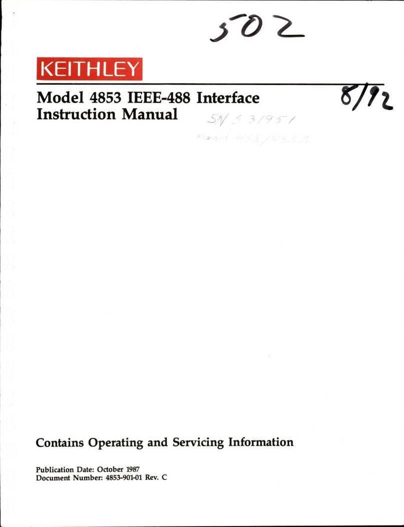 Keithley 4853 Manuale utente