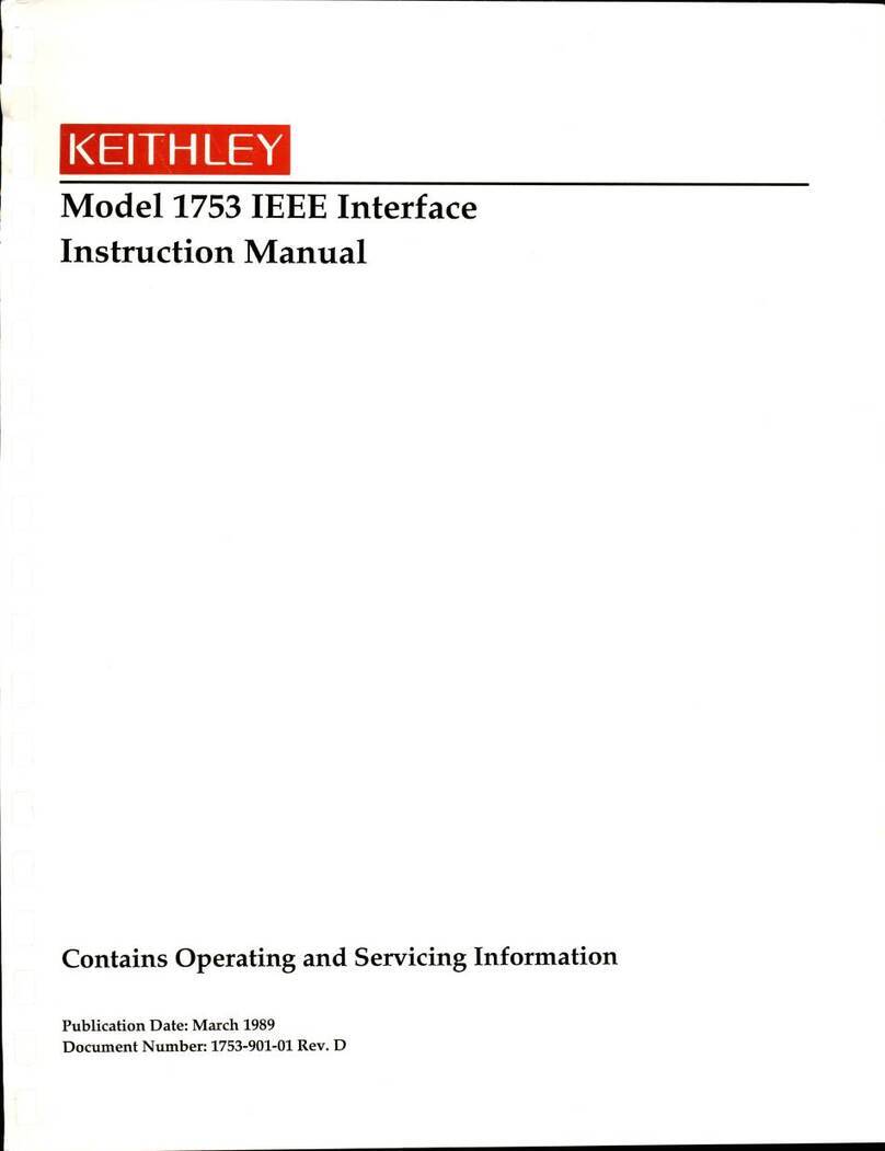 Keithley 1753 Manuale utente